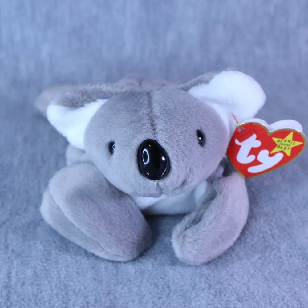 TY MEL the‎ KOALA BEAR Laying Down #4162 Beanie Babies 1-15-1996 VINTAGE NWT